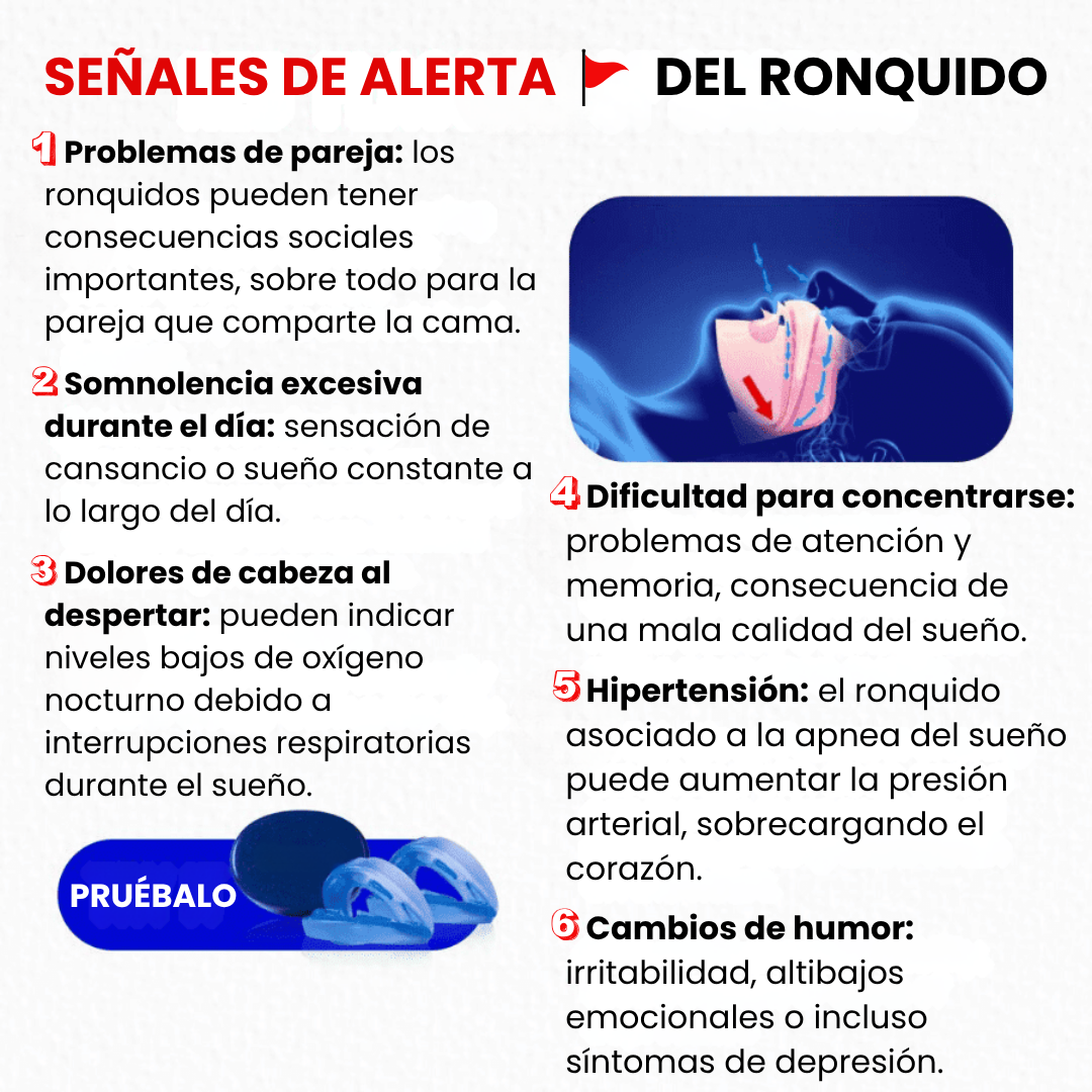 RinovaX™ – Férula antirronquidos silenciosa universal