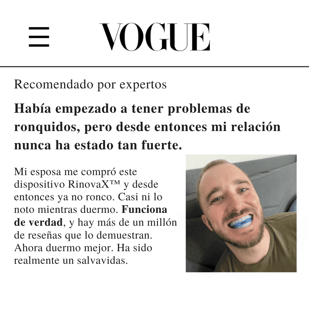 RinovaX™ – Férula antirronquidos silenciosa universal